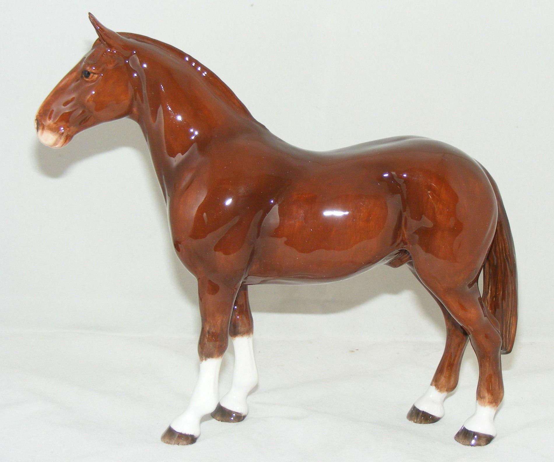 John Beswick Animal Figure Welsh Cob Horse Bay JBH32 eBay
