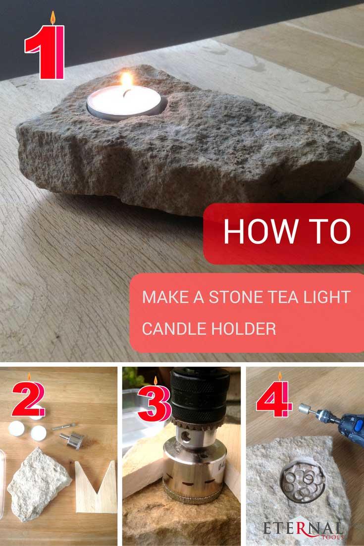 Stone tea store light holders