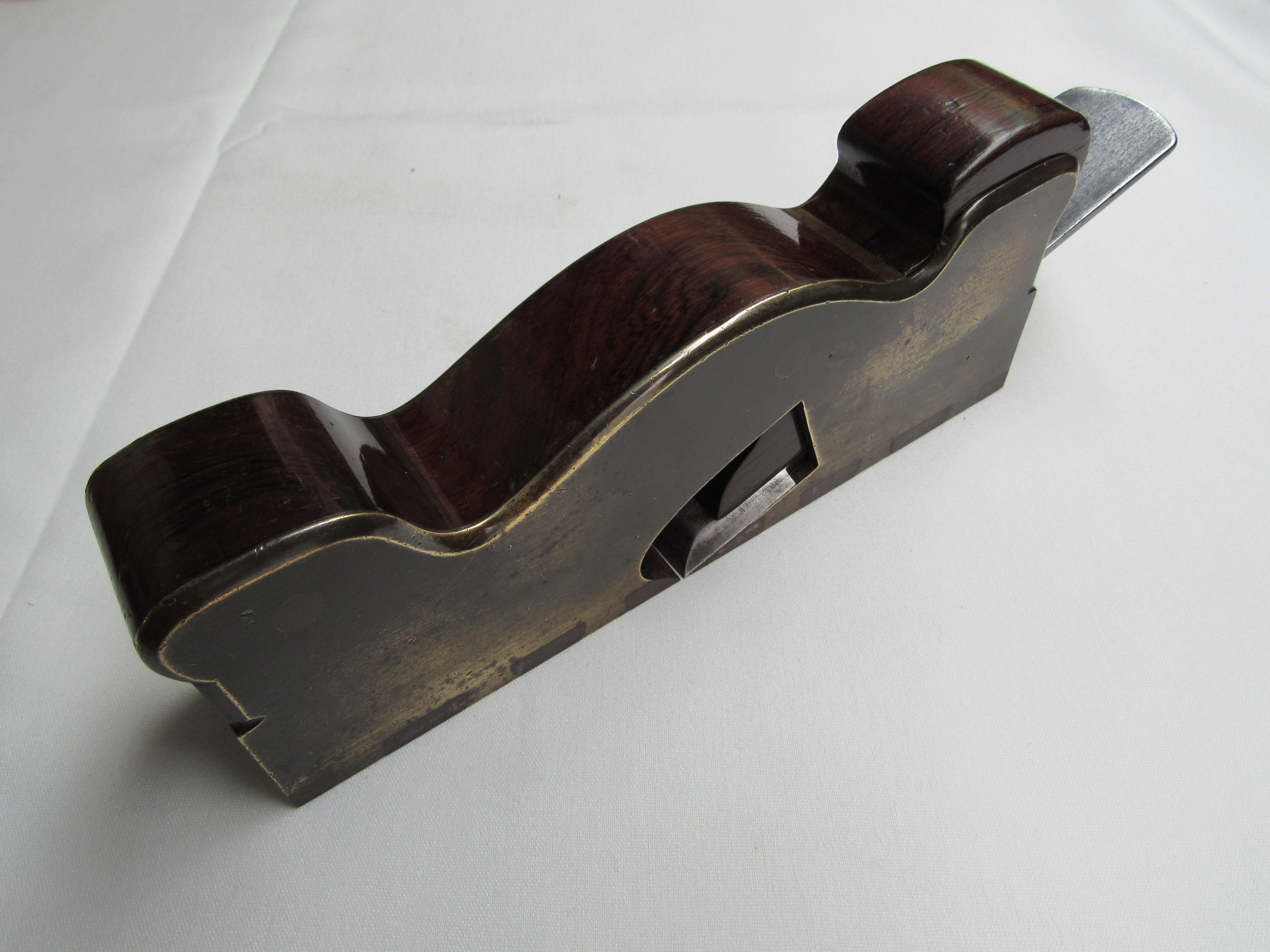 Rare Dovetailed Gunmetal Shoulder Plane by Spiers