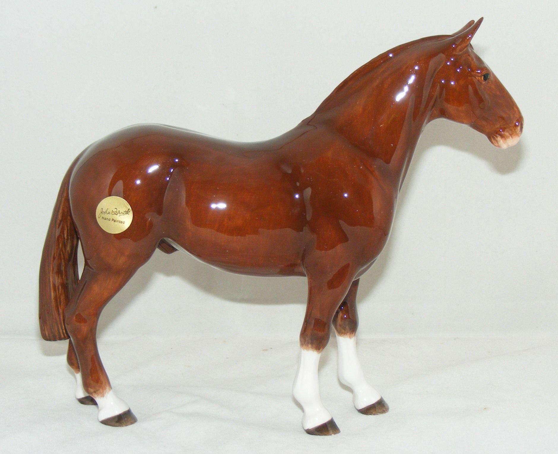 John Beswick Animal Figure Welsh Cob Horse Bay JBH32 | eBay